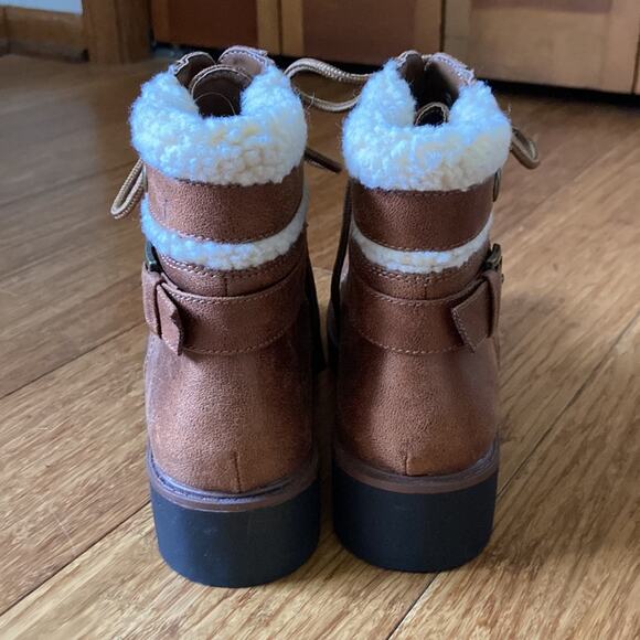 Cliffs Brown Faux Leather Boots, Size 5.5 - Picture 6 of 10